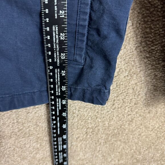 Abercrombie & Fitch Jacket Mens Size Large Navy Button Front with Hood Military - Picture 5 of 10